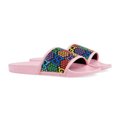 gucci slides psychedelic|Gucci b shop.